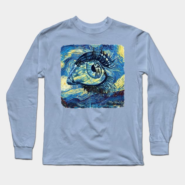 Vision Van Gogh Style Long Sleeve T-Shirt by todos